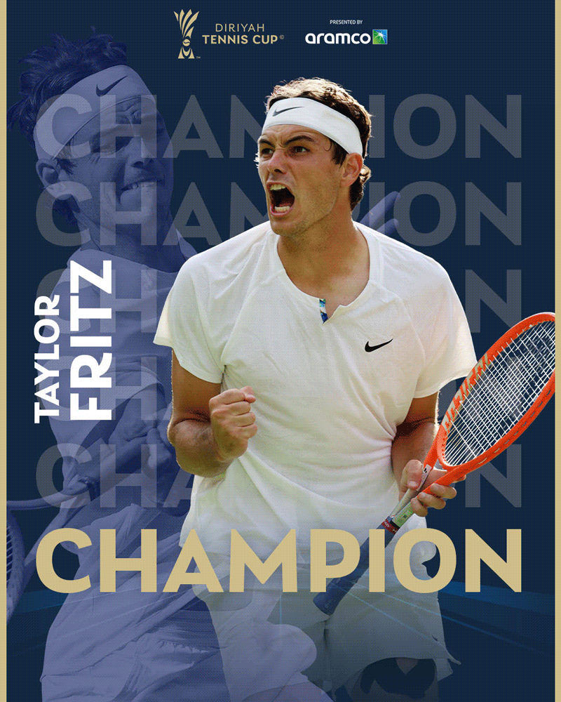 Animierte Social-Media-Grafiken vom Diriyah Tennis Cup