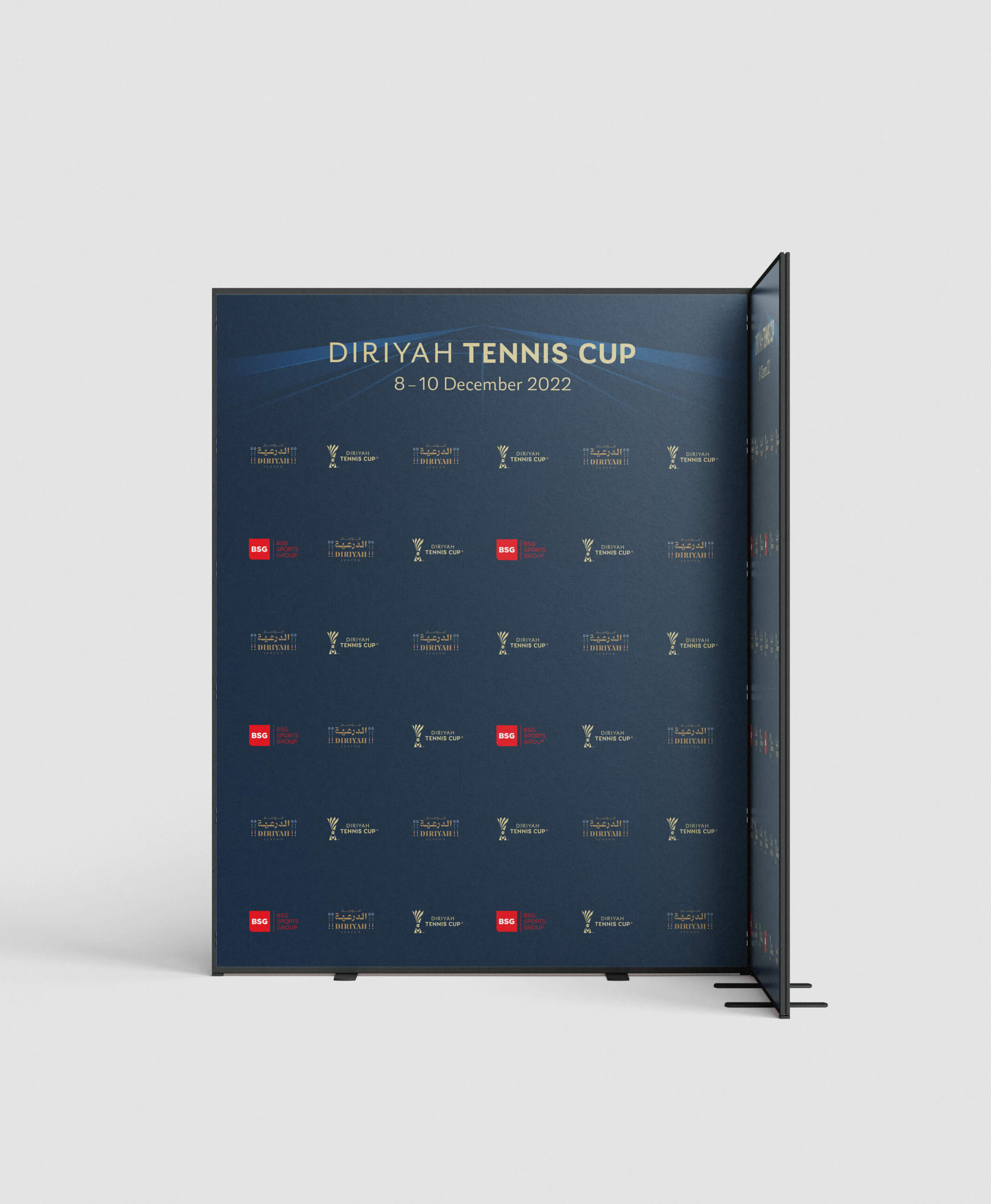 Pressewand Diriyah Tennis Cup